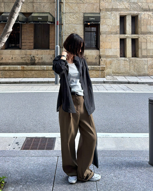 【pre-order】Oversized Sheer Shirt