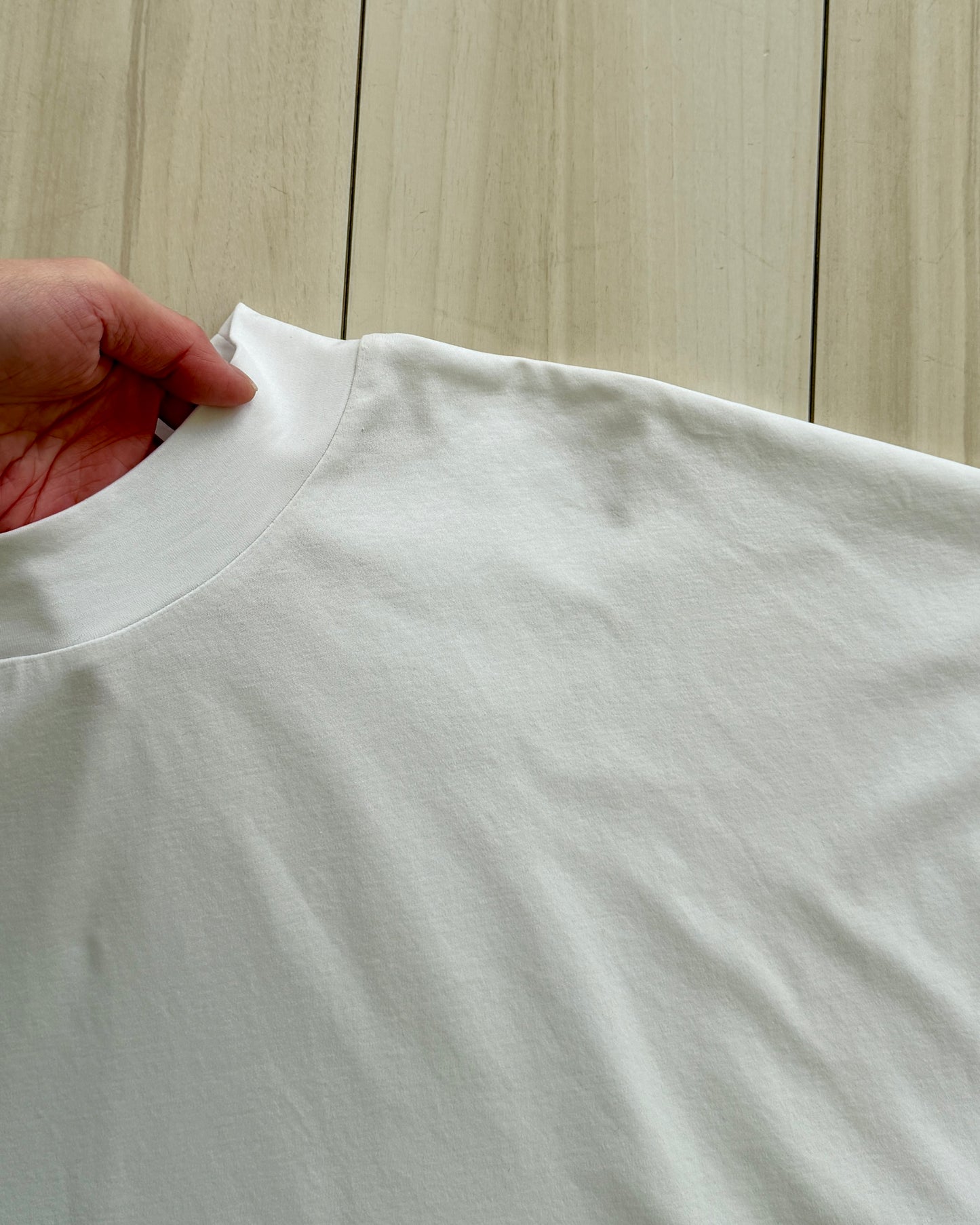 Minimal Stitch 7-Sleeve Tee (black)