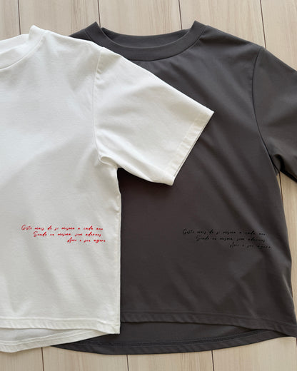 【Pre-order Item】logo Tee (gray)