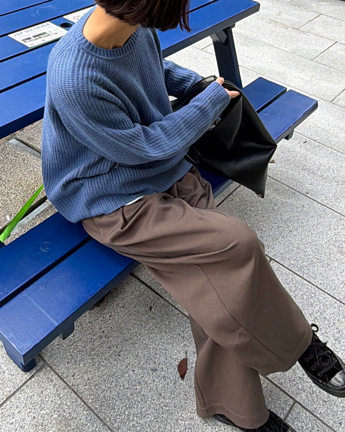 【pre-order】Cashmere Blend Knit (Cobalt Blue)