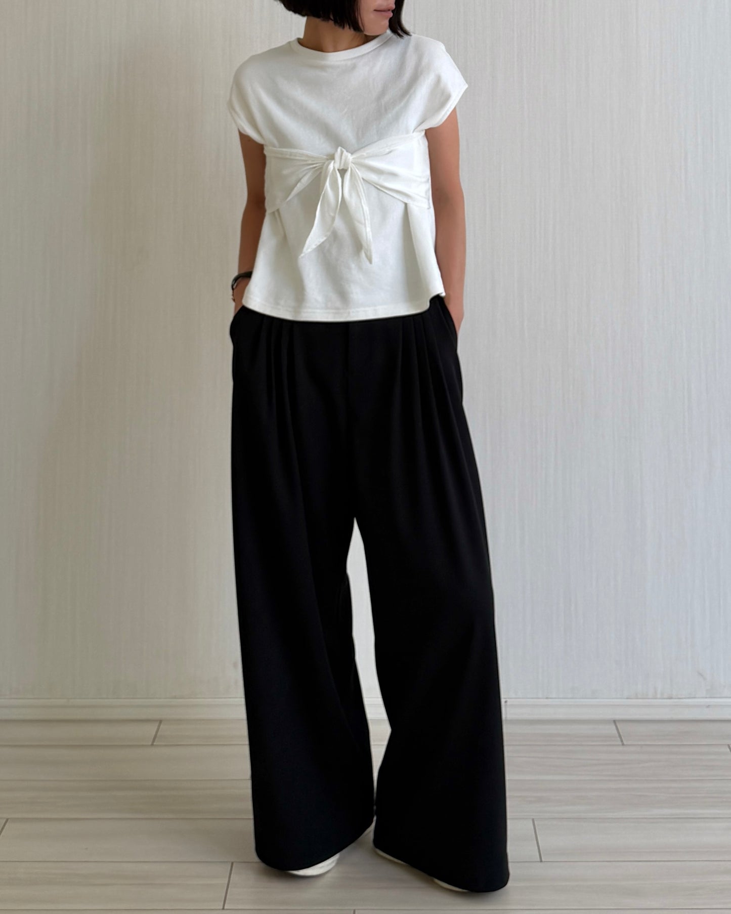 【pre-order】Ribbon Detail Tee