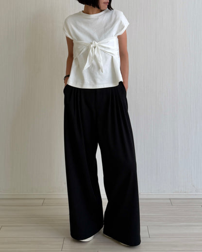 【pre-order】Ribbon Detail Tee