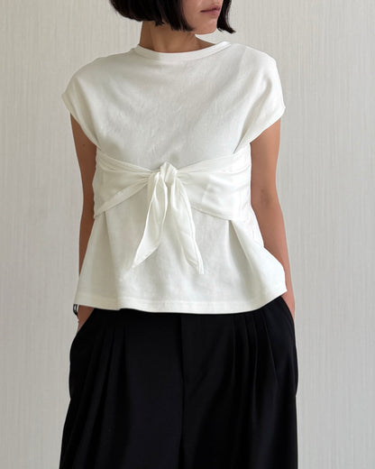 【pre-order】Ribbon Detail Tee