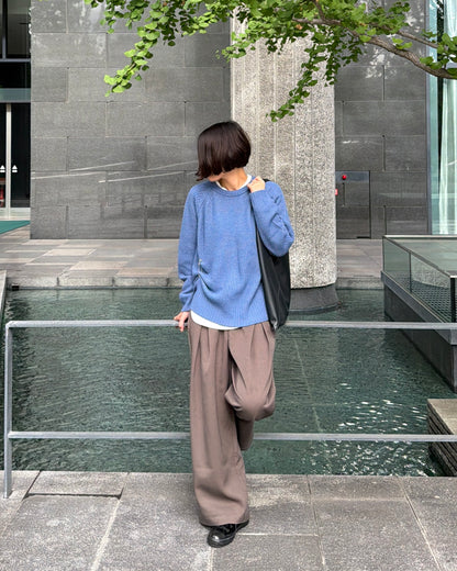 【pre-order】Cashmere Blend Knit (Cobalt Blue)