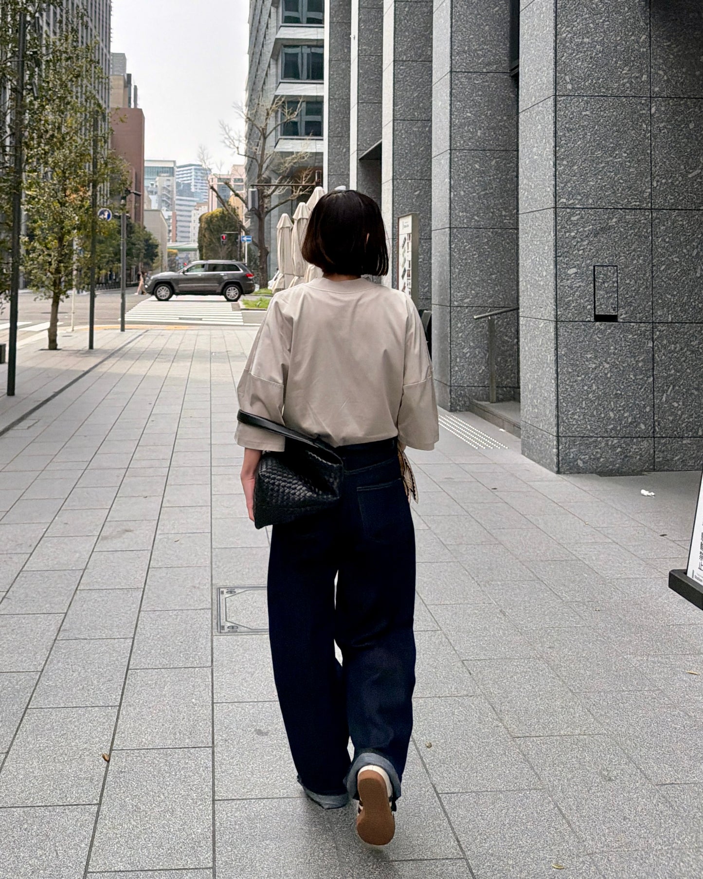 【Restock】Minimal Stitch 7-Sleeve Tee　(Ecru)