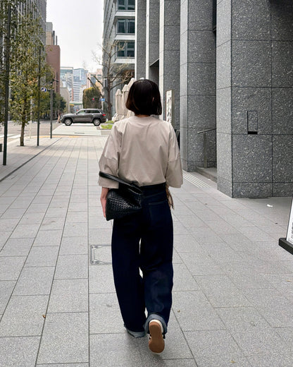 【Restock】Minimal Stitch 7-Sleeve Tee　(Ecru)