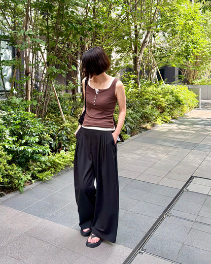 【pre-order】4-Tuck Wide Slacks