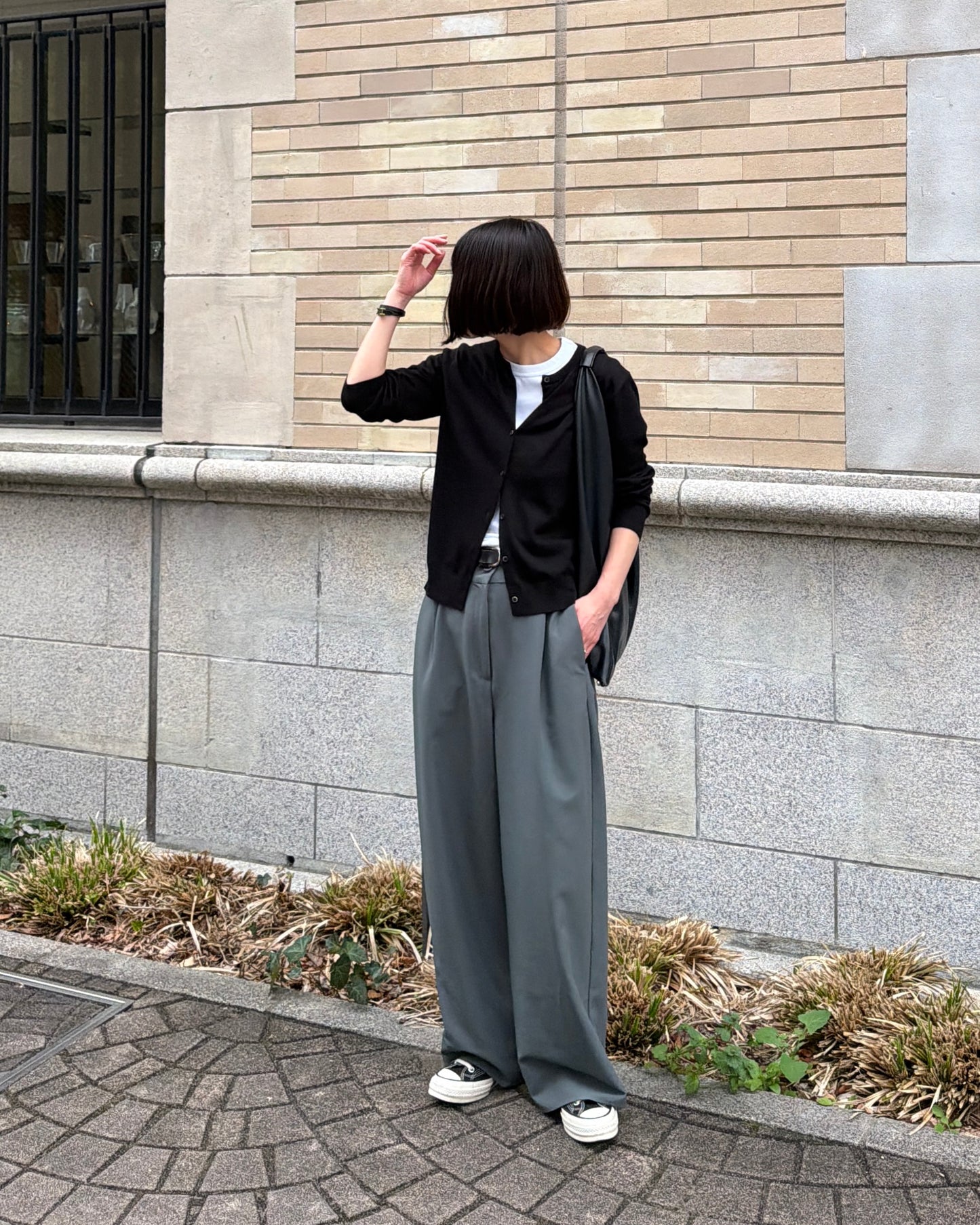 【Pre-order Item】Vertical straight wide pants