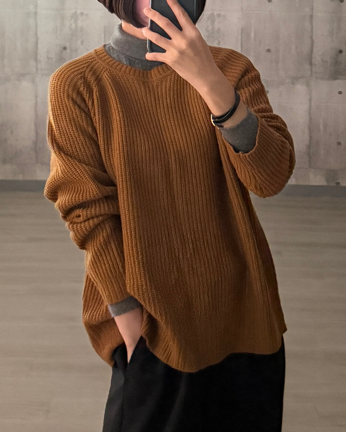 【pre-order】Cashmere Blend Knit (Cobalt Blue)