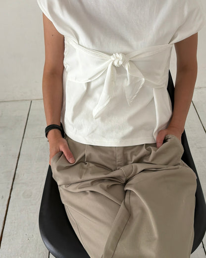 【pre-order】Ribbon Detail Tee