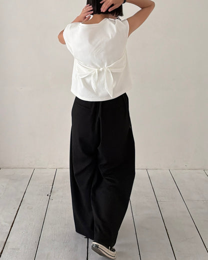 【pre-order】4-Tuck Wide Slacks
