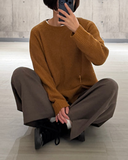 【pre-order】Cashmere Blend Knit (Cobalt Blue)