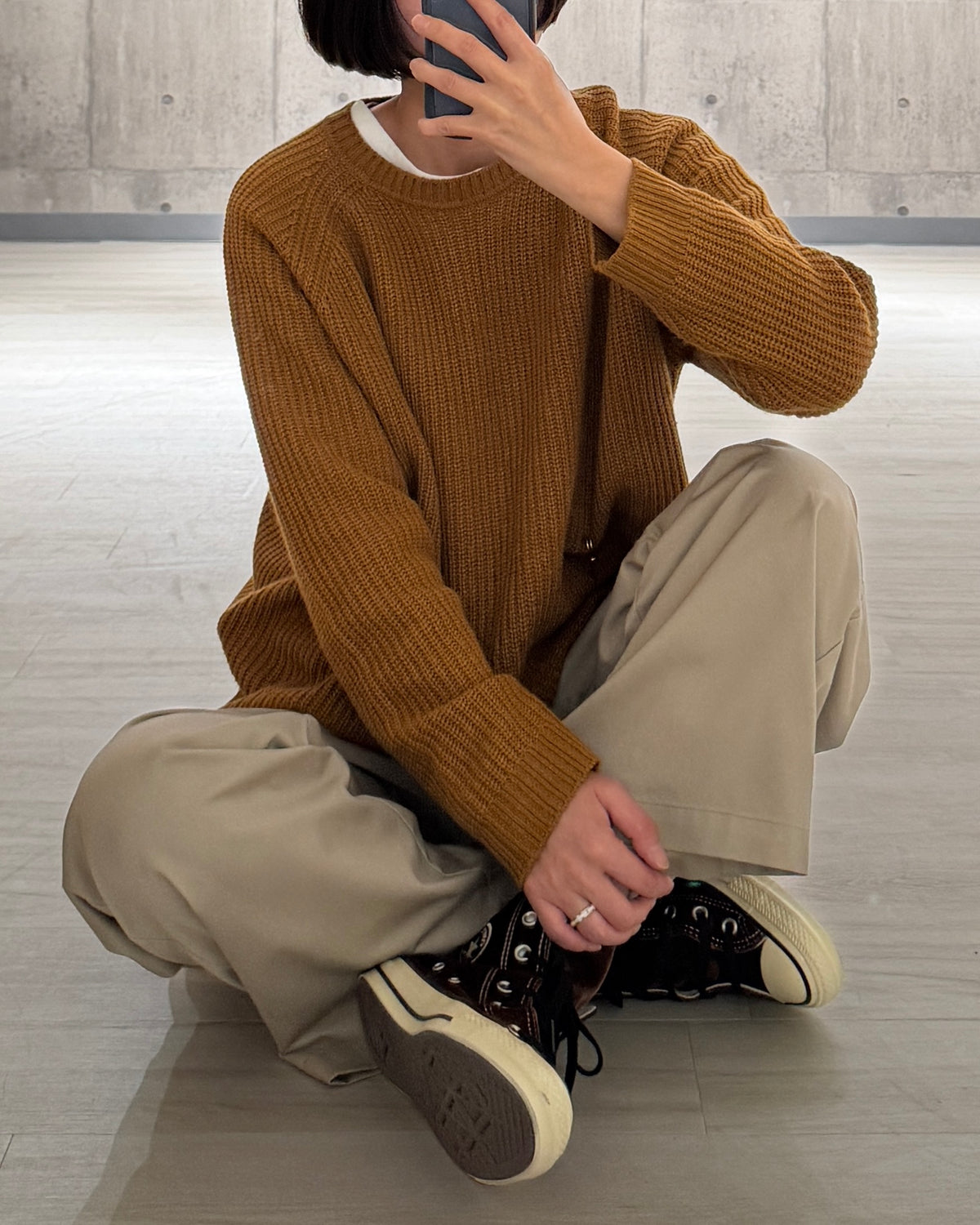 【pre-order】Cashmere Blend Knit (Cobalt Blue)
