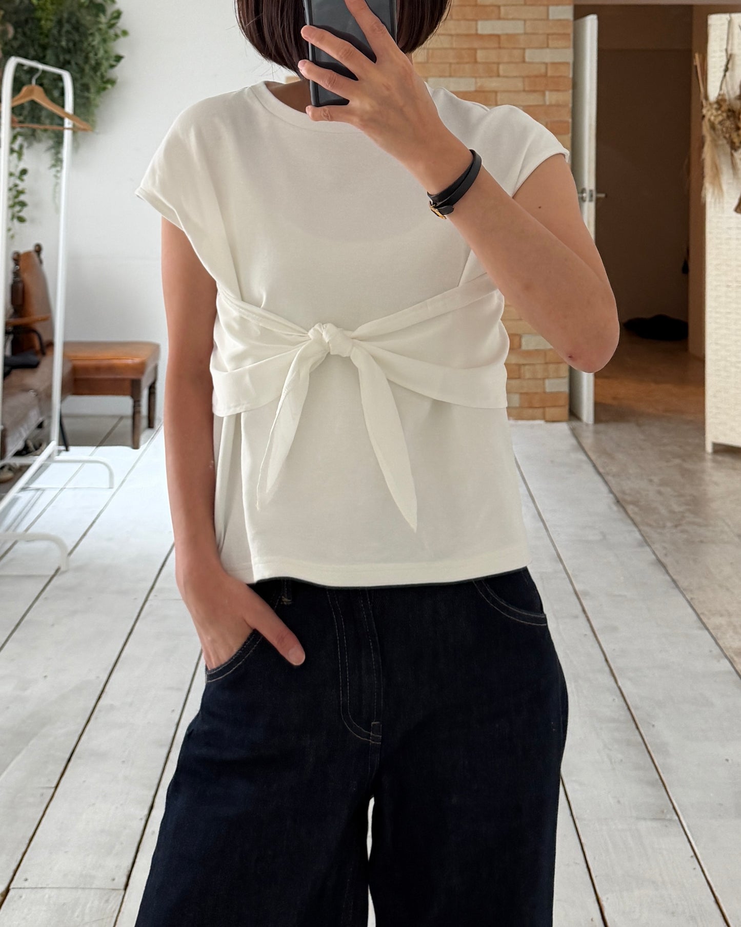 【pre-order】Ribbon Detail Tee