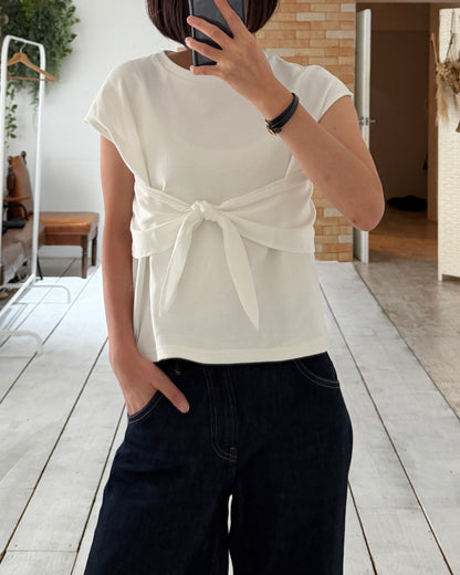 【pre-order】Ribbon Detail Tee