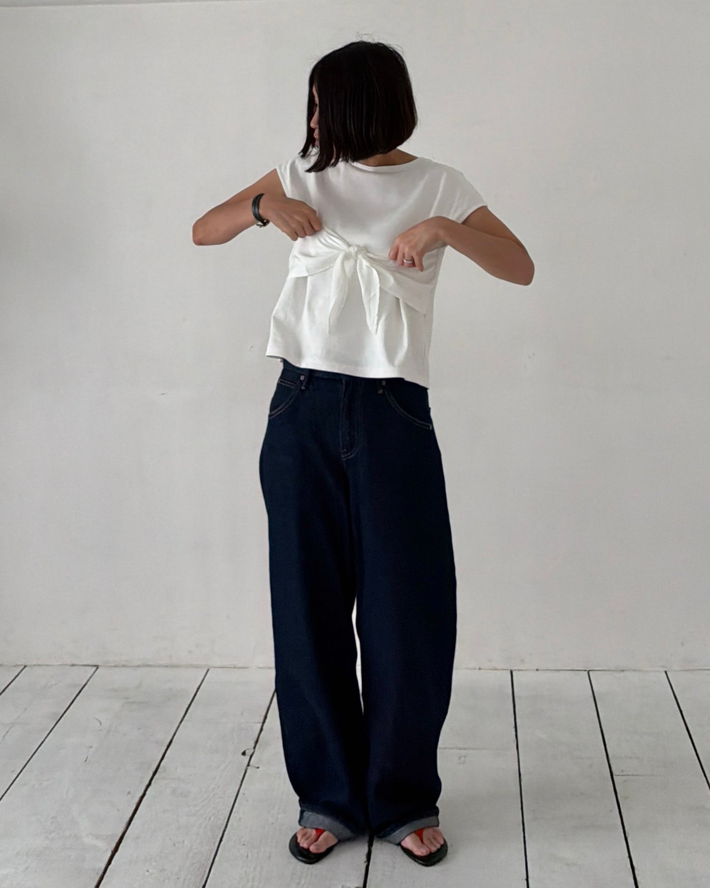 【pre-order】Ribbon Detail Tee