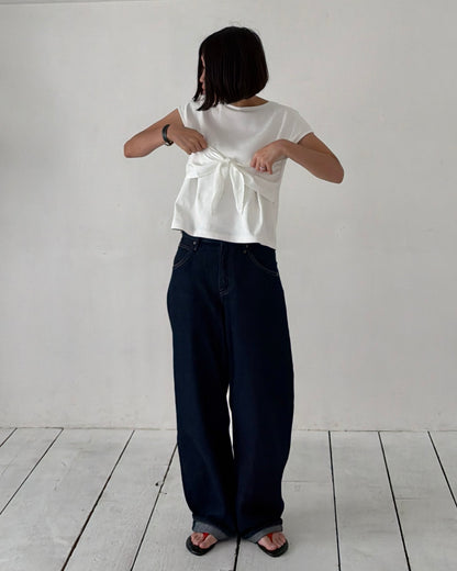 【pre-order】Ribbon Detail Tee