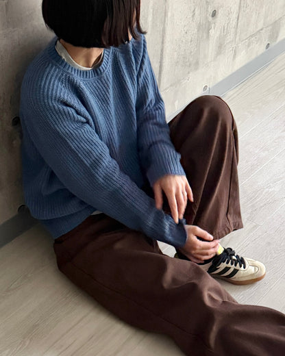 【pre-order】Cashmere Blend Knit (Cobalt Blue)
