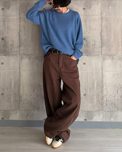 【pre-order】Cashmere Blend Knit (Cobalt Blue)