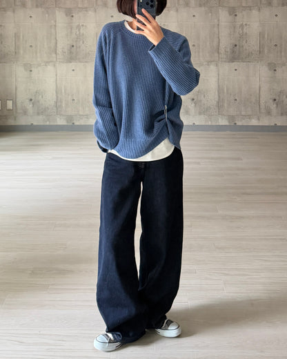 【pre-order】Cashmere Blend Knit (Cobalt Blue)