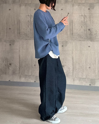 【pre-order】Cashmere Blend Knit (Cobalt Blue)
