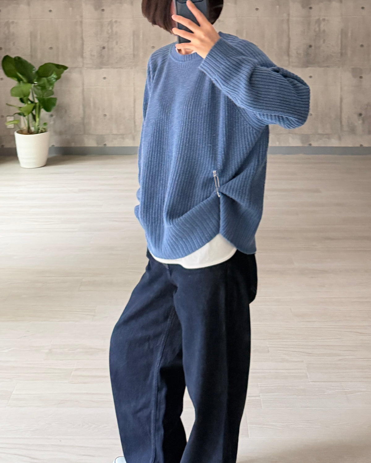 【pre-order】Cashmere Blend Knit (Cobalt Blue)