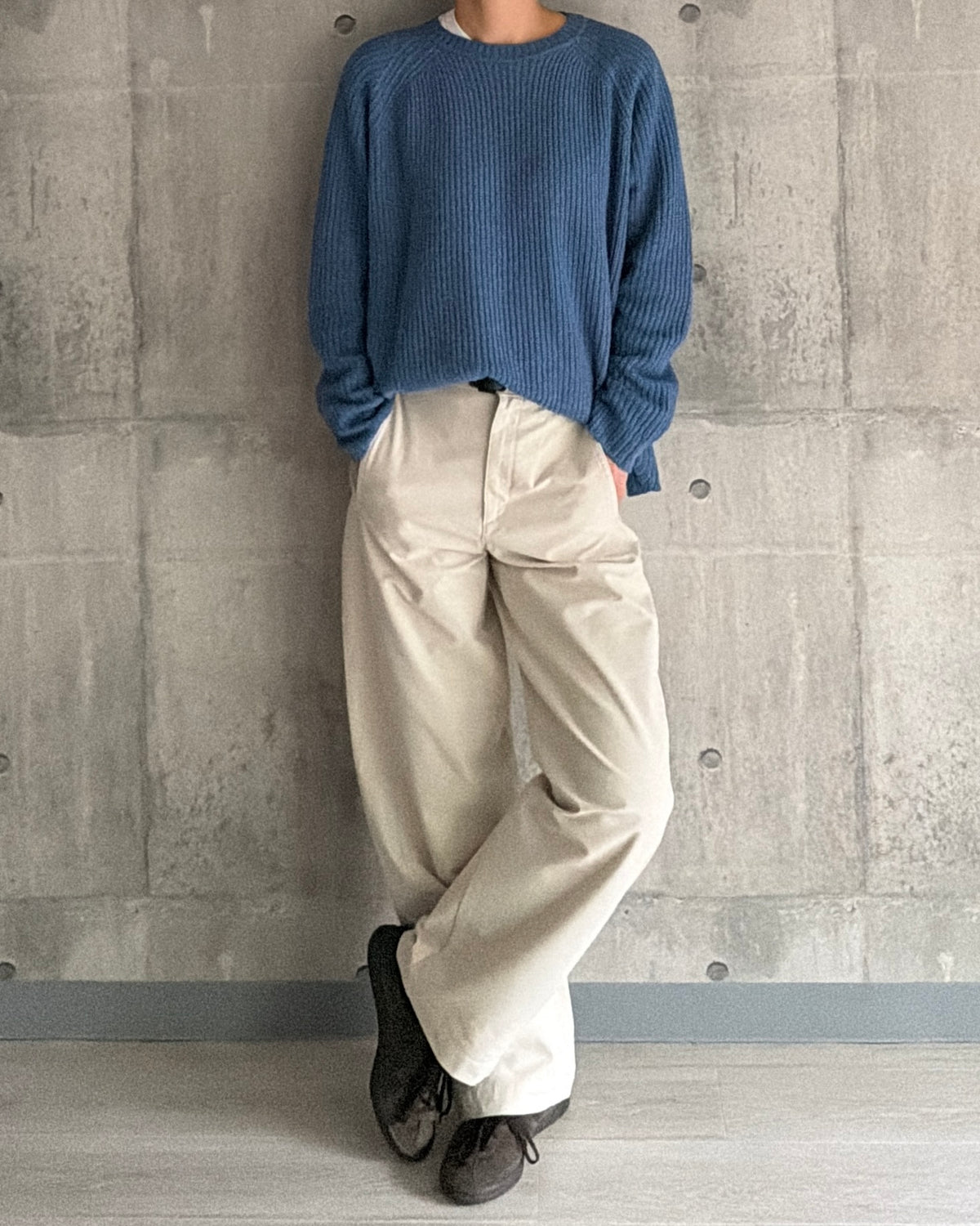 【pre-order】Cashmere Blend Knit (Cobalt Blue)