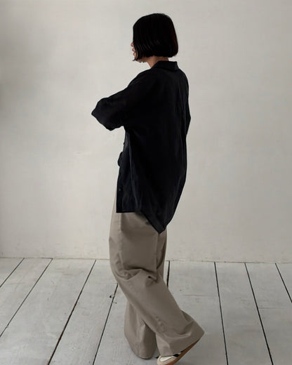【pre-order】Oversized Sheer Shirt