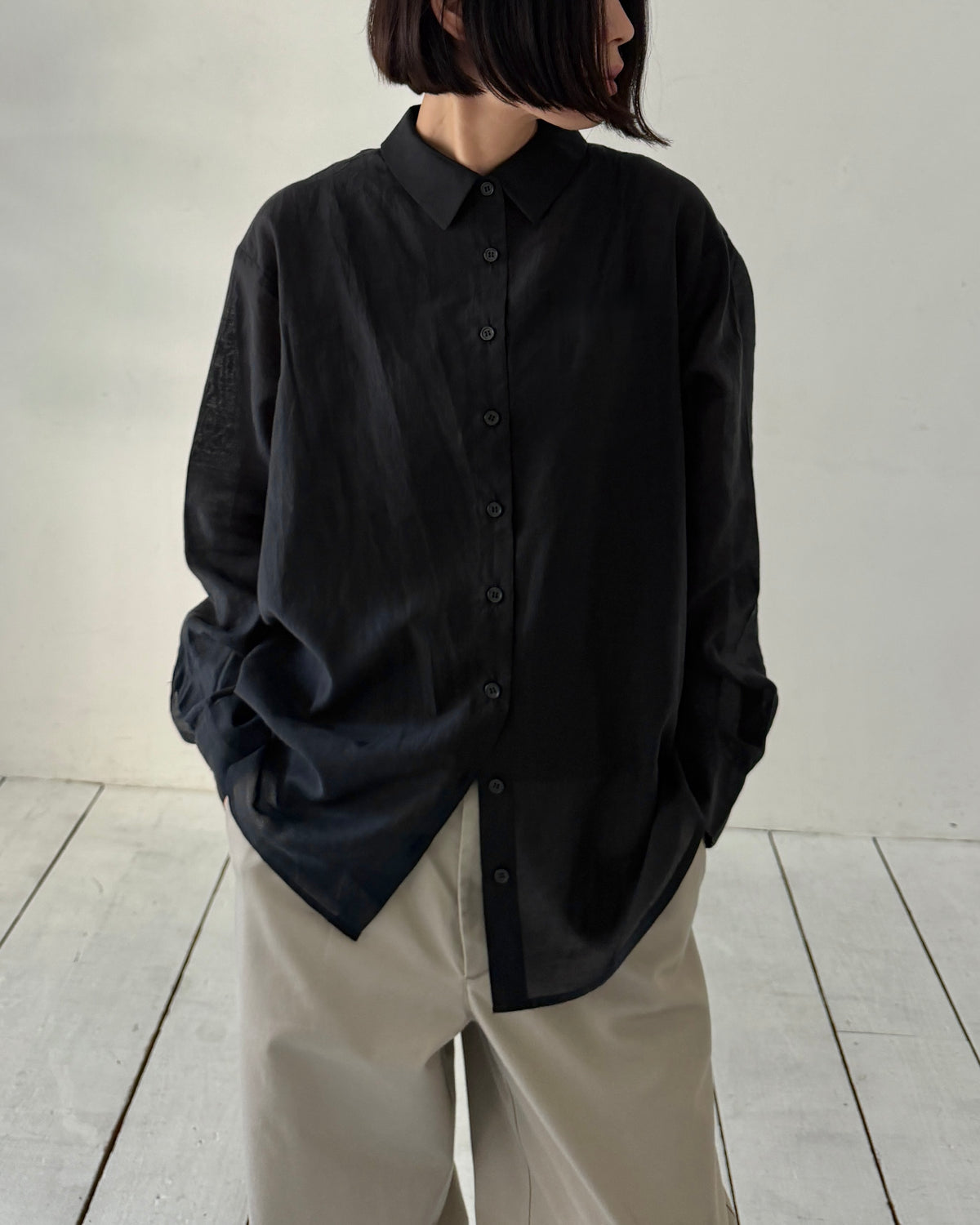 Oversized Sheer Shirt