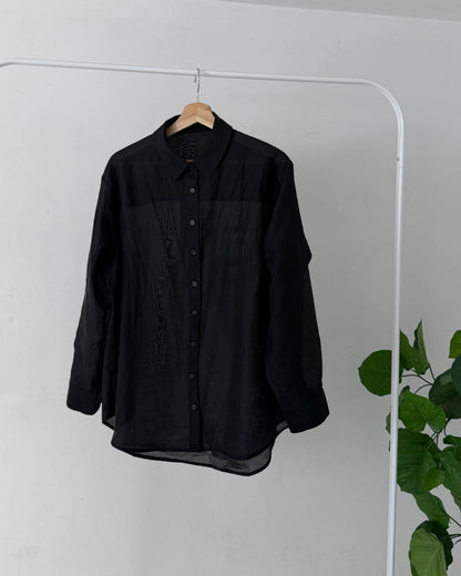 【pre-order】Oversized Sheer Shirt