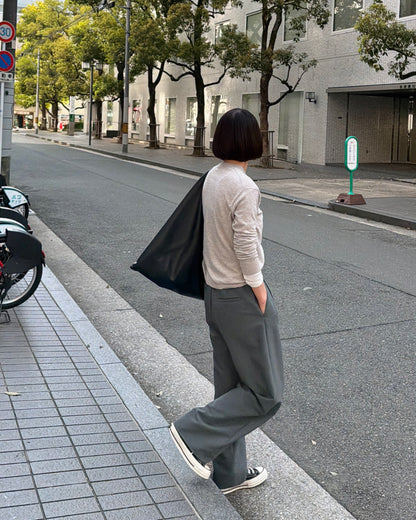 【Pre-order Item】Vertical straight wide pants