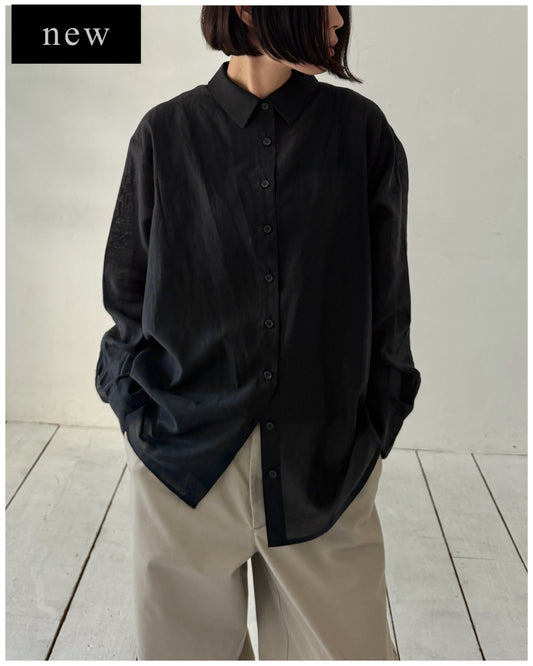 【pre-order】Oversized Sheer Shirt