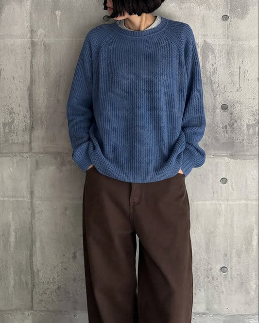 Cashmere Blend Knit (Cobalt Blue)