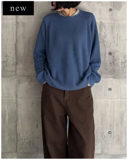 【pre-order】Cashmere Blend Knit (Cobalt Blue)