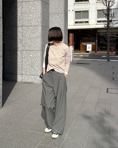 【Pre-order Item】Vertical straight wide pants