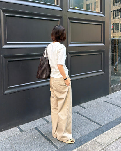 【Pre-order Item】Wide Straight Chino