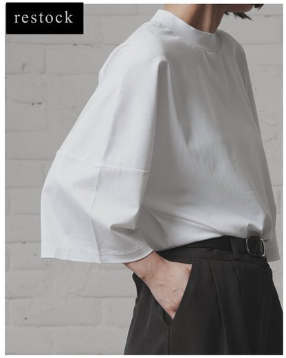 【Restock】Minimal Stitch 7-Sleeve Tee　(Ecru)