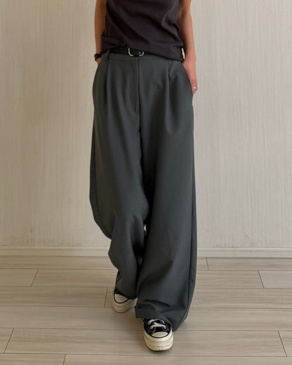 【Pre-order Item】Vertical straight wide pants