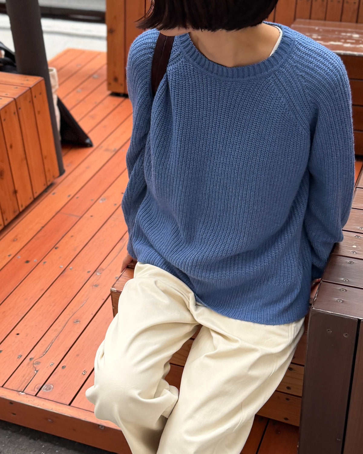 【pre-order】Cashmere Blend Knit (Cobalt Blue)