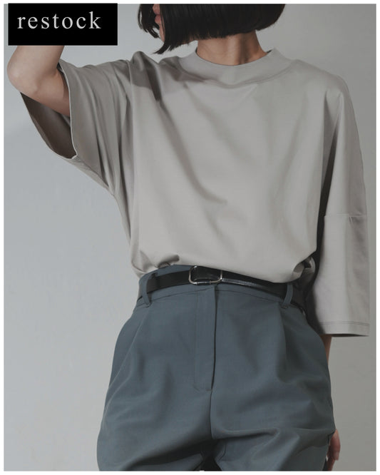 【Pre-order Item】Minimal Stitch 7-Sleeve Tee　(sand beige)