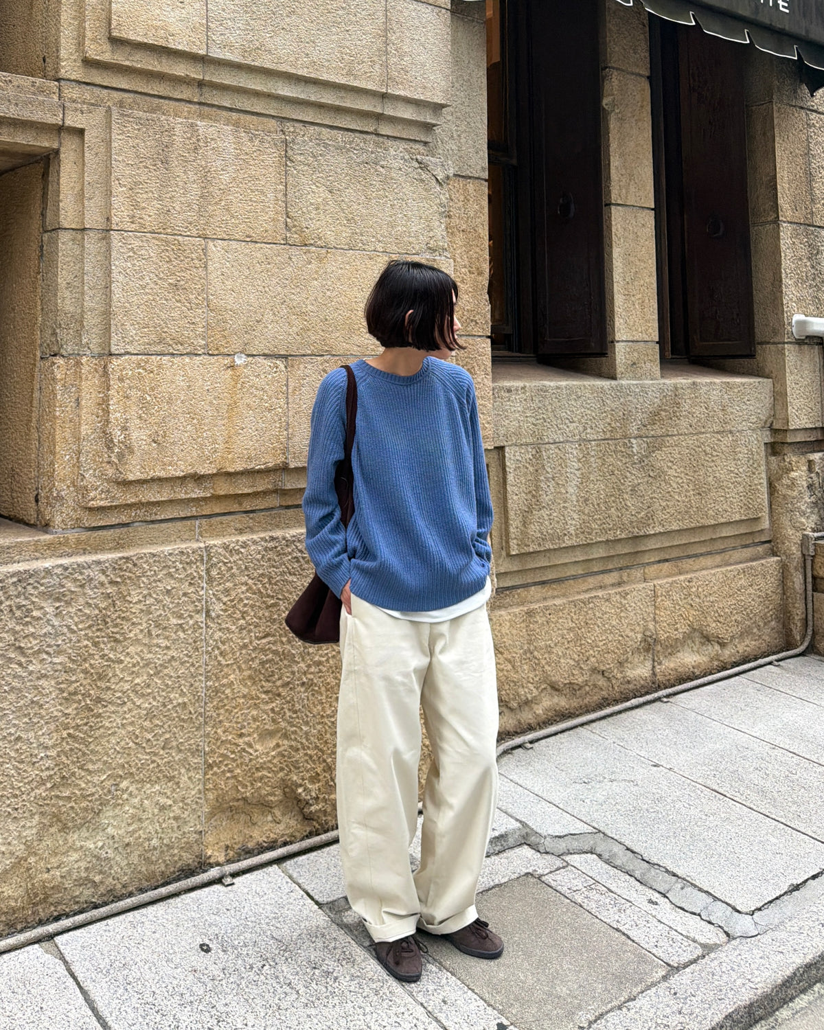 【pre-order】Cashmere Blend Knit (Cobalt Blue)