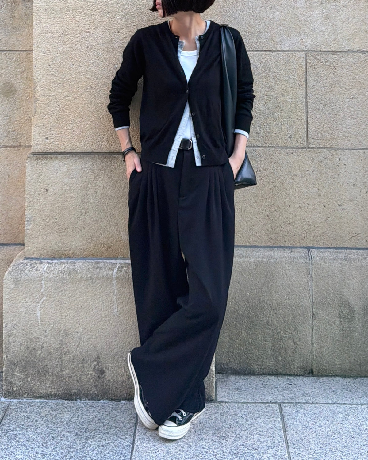 4-Tuck Wide Slacks