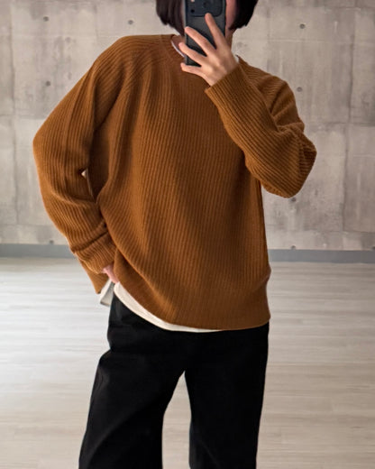 【pre-order】Cashmere Blend Knit (Cobalt Blue)