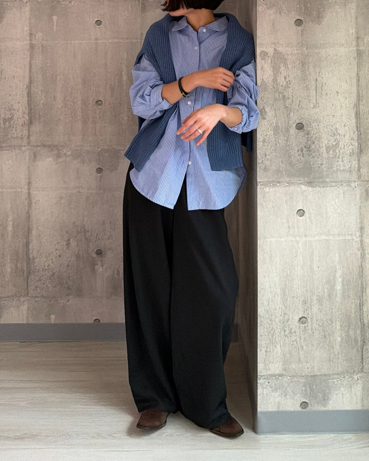 【pre-order】Cashmere Blend Knit (Cobalt Blue)