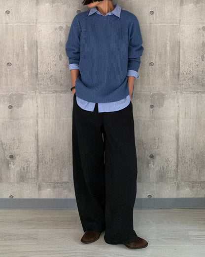 【pre-order】Cashmere Blend Knit (Cobalt Blue)