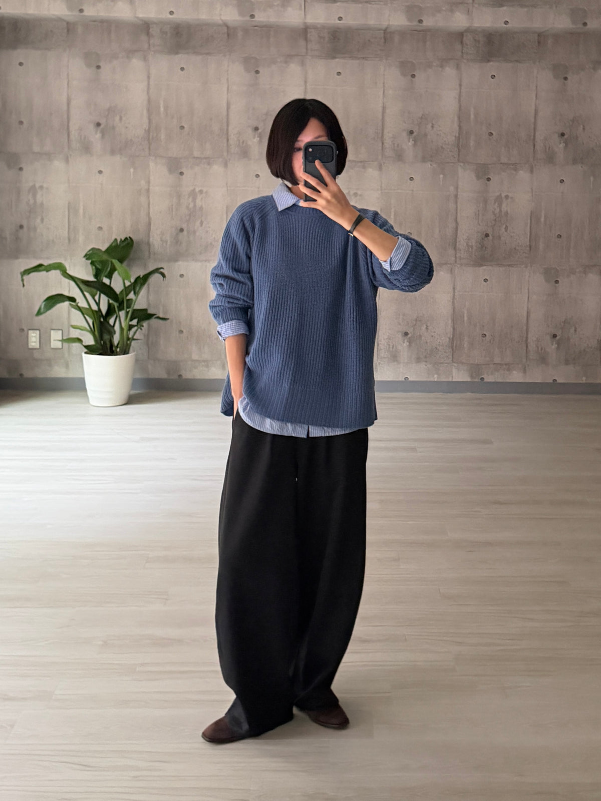 【pre-order】Cashmere Blend Knit (Cobalt Blue)