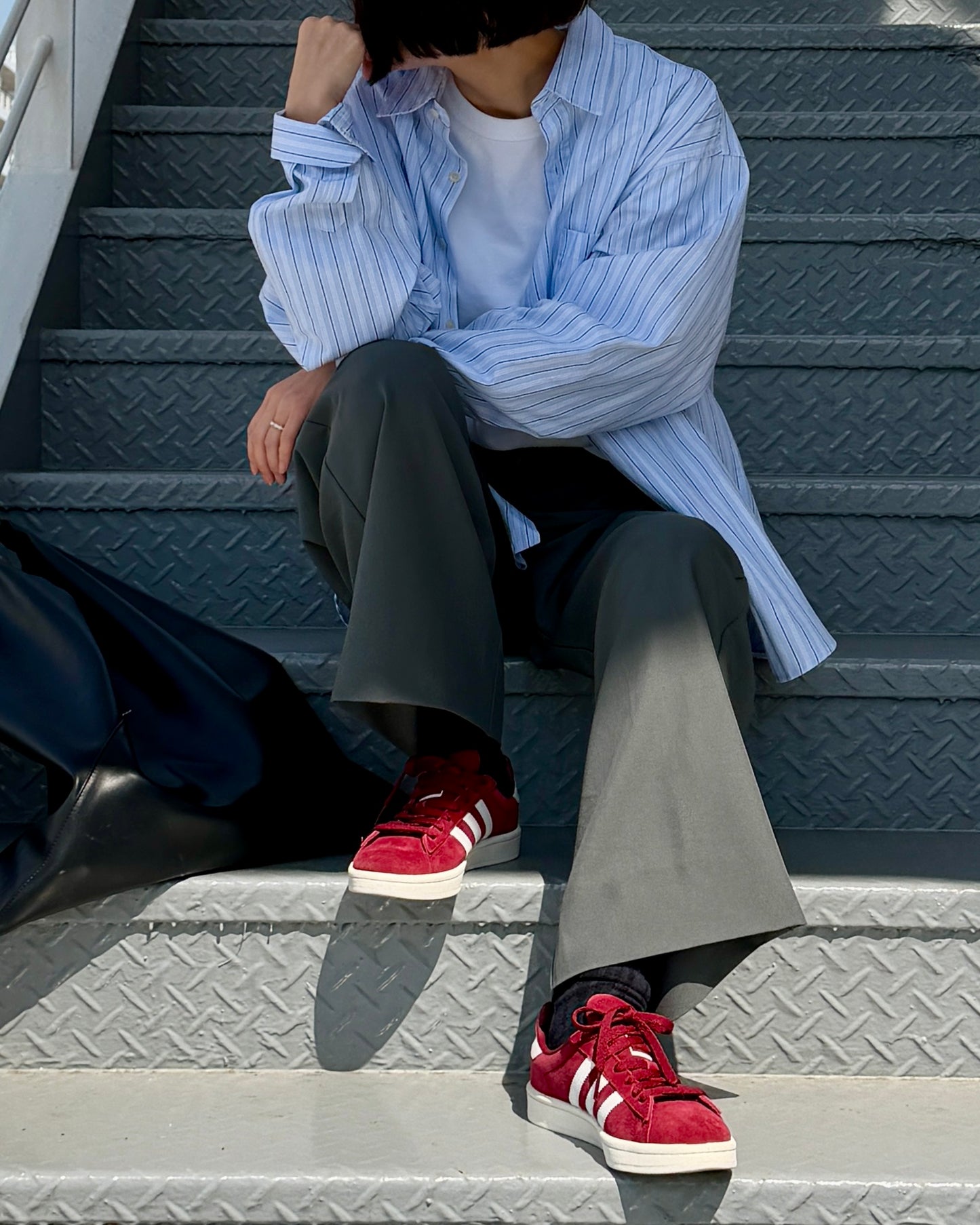 【Pre-order Item】Vertical straight wide pants