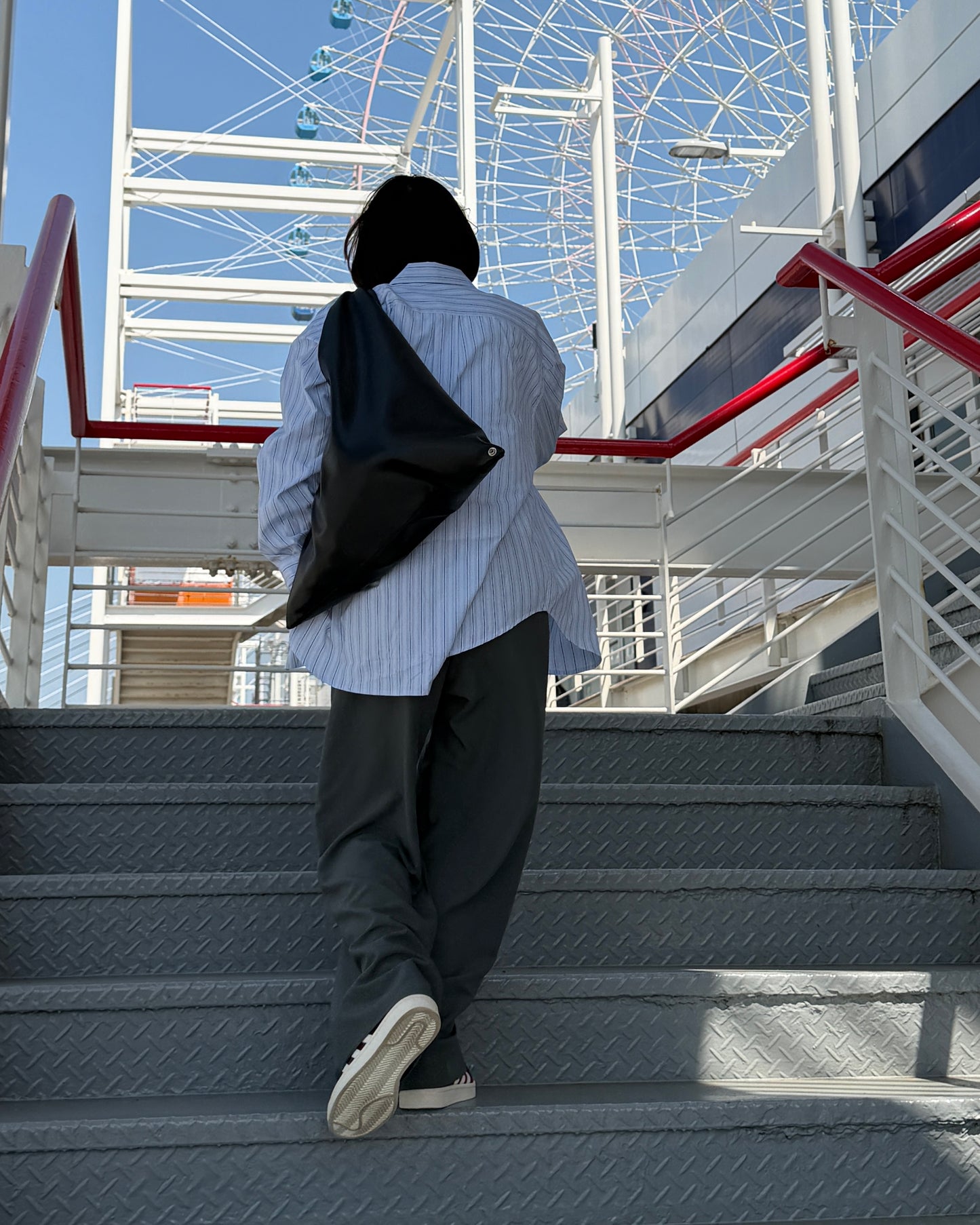 【Pre-order Item】Vertical straight wide pants