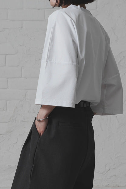 【Restock】Minimal Stitch 7-Sleeve Tee　(Ecru)