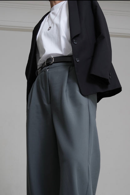 【Pre-order Item】Vertical straight wide pants
